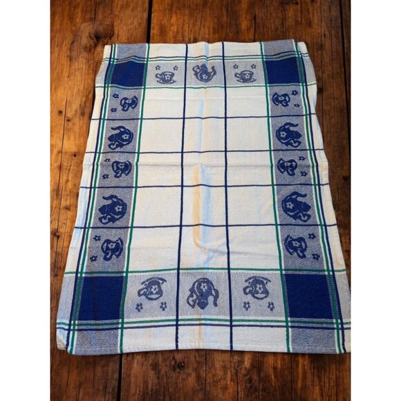 Set of 2 Tea Towel Dish Cloth Blue and White Teapots, Cups Northpoint Cotton - Picture 7 of 7